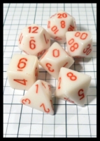 Dice : Dice - Dice Sets - Chessex Cream with Red - Ebay Dec 2013